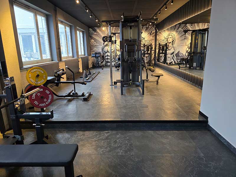 Epotile Boden Referenzen Fitnessstudio